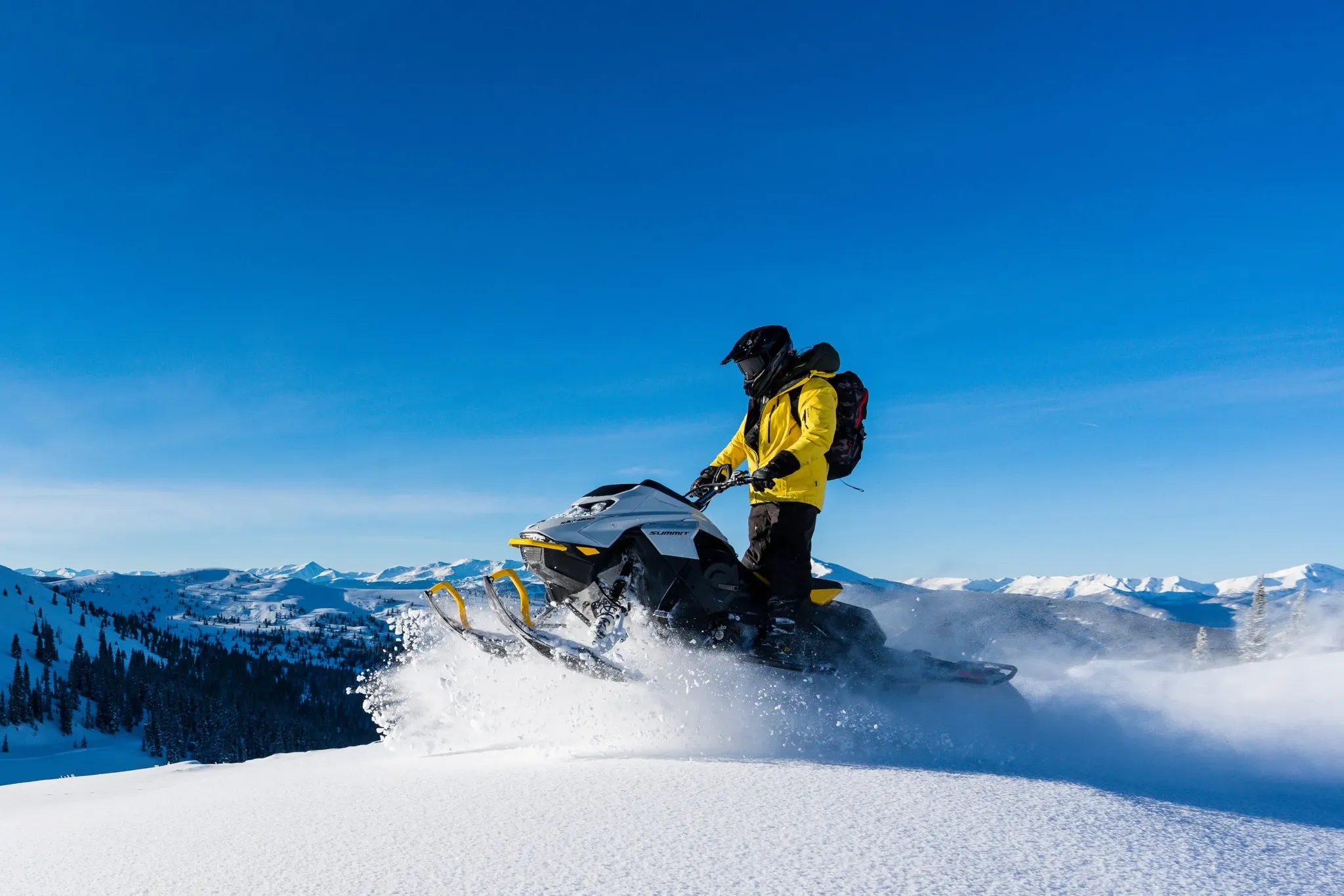 Guided snowmobile tours and rentals near Keystone, Colorado